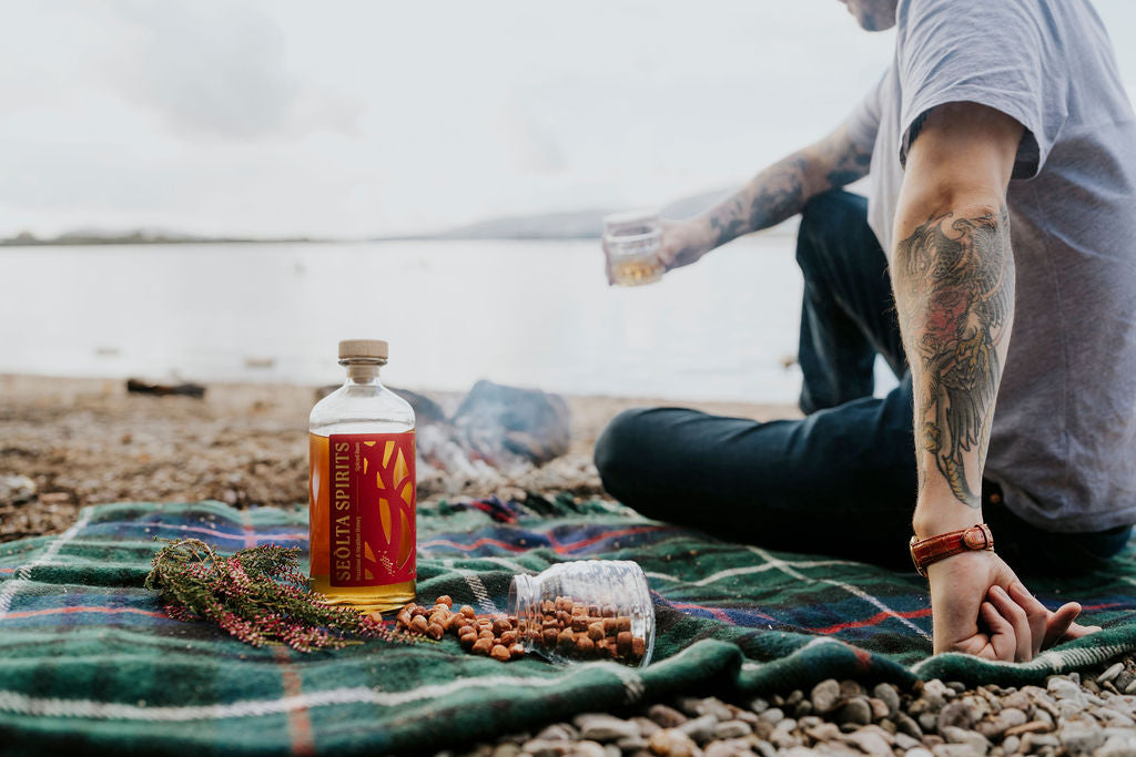 Scottish Spiced Rum on Blanket
